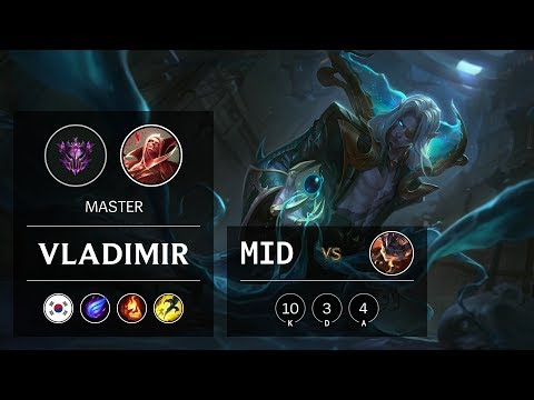 Vladimir Mid vs Rumble - KR Master Patch 10.1