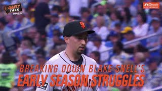 Why Blake Snell struggled in first two Giants starts after signing | Giants Talk | NBC Sports BA