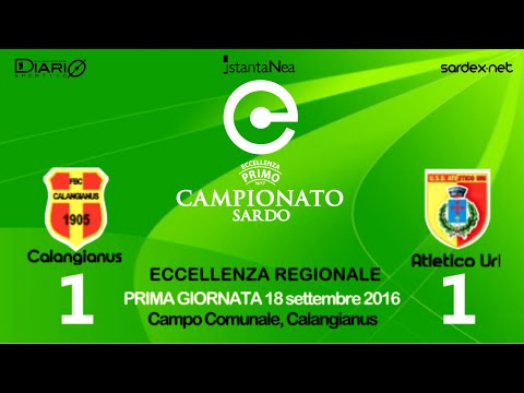 Calangianus - Atletico Uri 1-1 - Highlights - Giornata 1 - ECCELLENZA SARDEGNA 2016-17