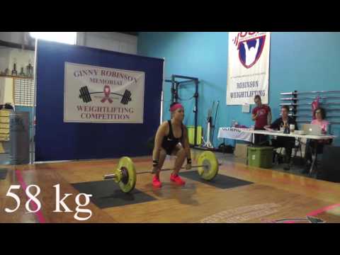 2016 Ginny Robinson Memorial Weightlifting W63 and W69 Clean & Jerk