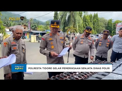 POLRESTA TIDORE GELAR PEMERIKSAAN SENJATA API DINAS