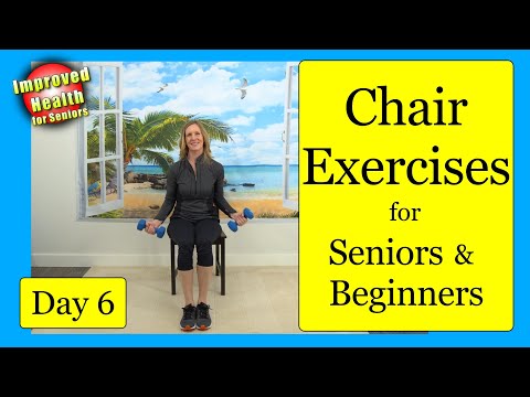 At Home Chair Workout | Cardio & Strength Training | 7 Day Program | Day 6!