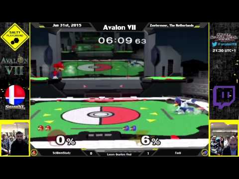 Avalon VII - SchlimmShady (Mario) vs Faab (Falco) - SSBM Singles Losers Quarter Final