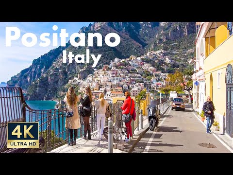 Positano Italy 🇮🇹 4K Amalfi Coast Walking Tour 2022