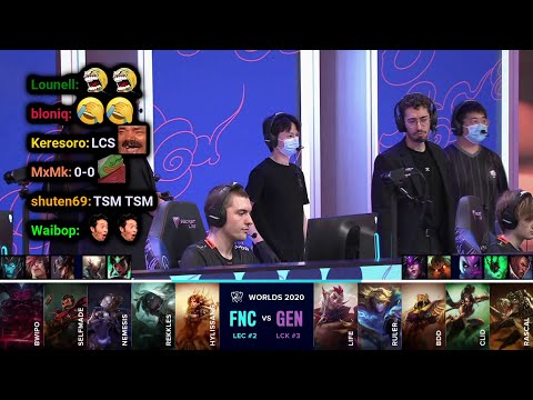 FNC vs GENG | 2020 Worlds Groups Day 4 | Twitch VOD with Chat