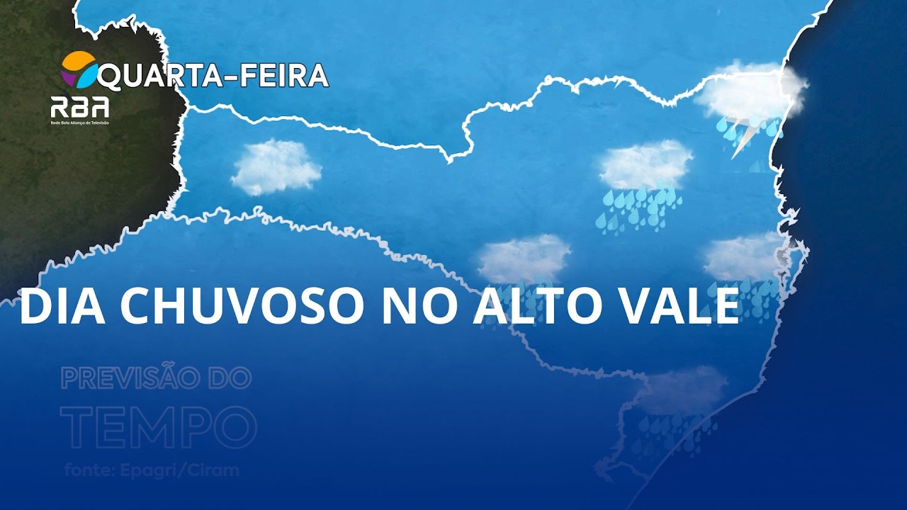Dia chuvoso no Alto Vale: será que o clima continua assim? 🌧️