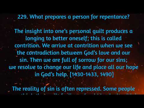 #Saggezza Day 200: Youcat: What prepares a person for repentance?#