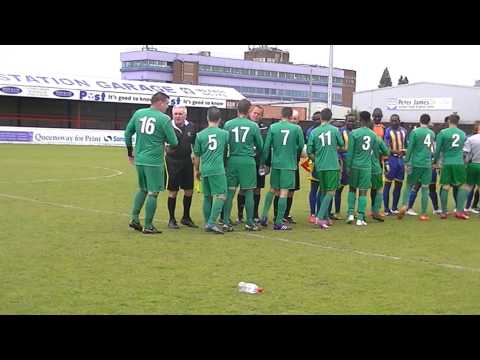 EAL Premier Division Cup Final 2015 - Respect handshake between the sides