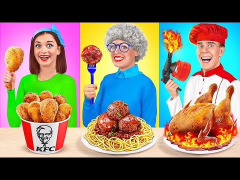 Tantangan Masakanku vs Nenek | Siapa yang Memenangkan Perang Memasak oleh TeenDO Challenge