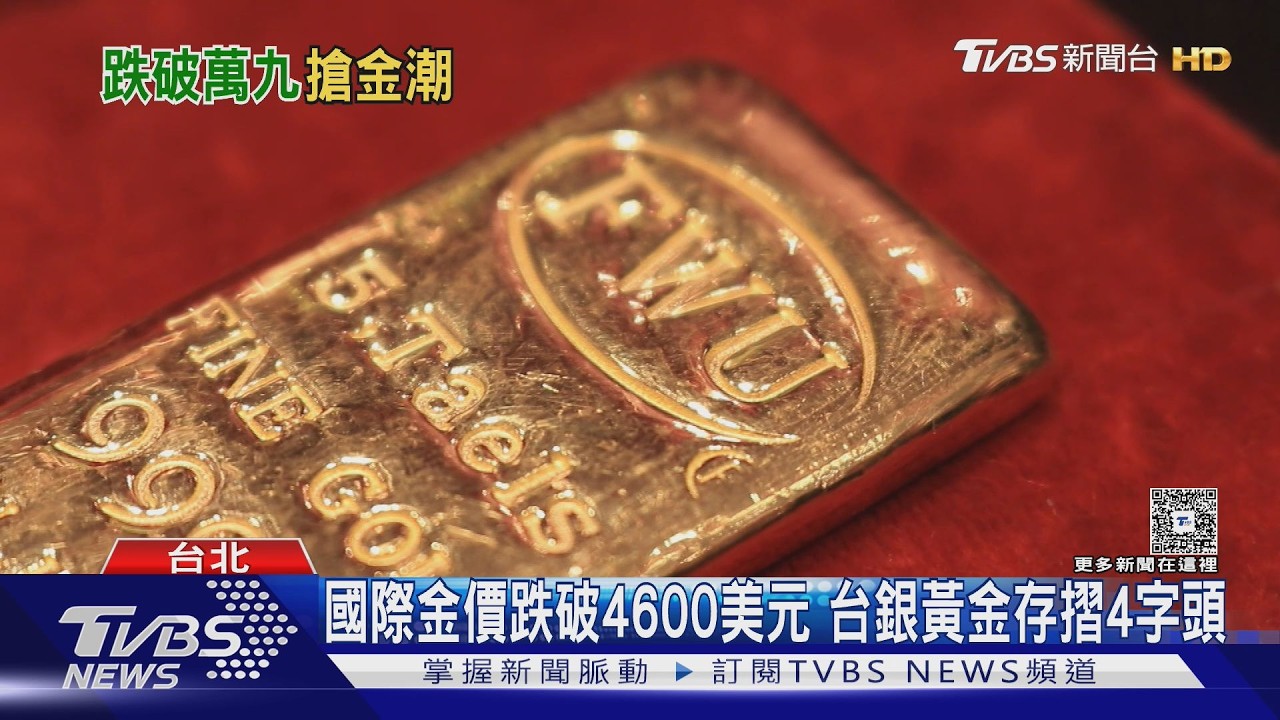 影音/金價大跌「掀搶金潮」! 銀樓被人潮擠爆 金塊快速完售