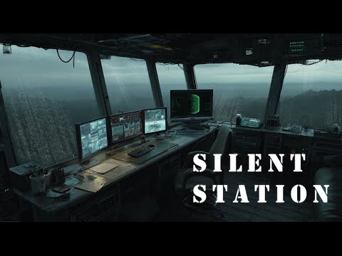 Raining Radio Tower | 2h Rain + Music Ambience