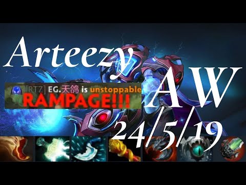 Arteezy Arc Warden vs Sven - last fight, epic strong - EG vs Alliance game2 - Omega League - dota2
