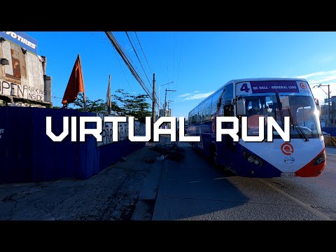 Treadmill Virtual Run [4K] - Sangandaan Loop (QC Metro Manila, Philippines)