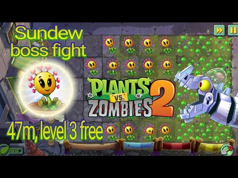 Plants vs. Zombies 2 Arena Week 291, 47m level 3 free, PvZ 2 Arena Sundew vs Zomboss