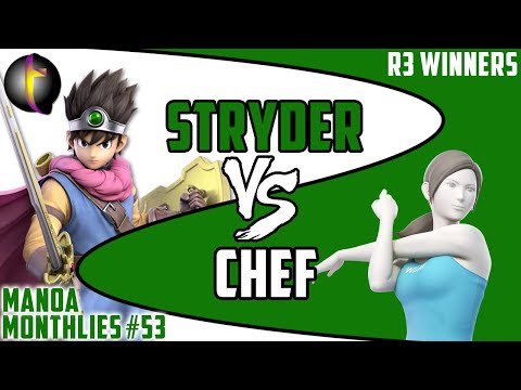 MM53 Singles: SSBU - WR3 - Stryder vs Chef