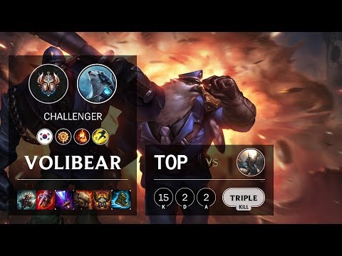 Volibear Top vs Pantheon - KR Challenger Patch 10.6