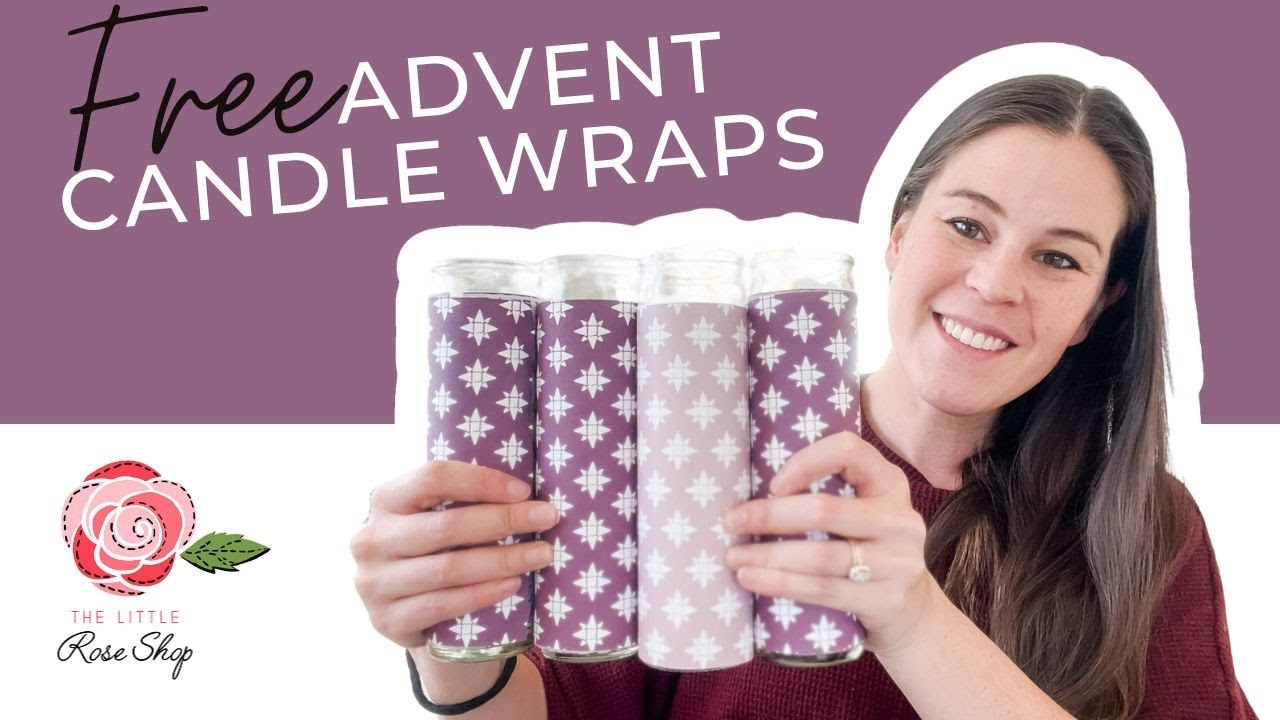 FREE Printable Advent Candle Wraps | Make Advent Candles for less than $5