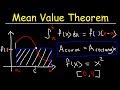 Mean Value Theorem For Integrals