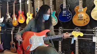 Video thumbnail for Fender Custom Shop 2019 Limited Big Head Strat Journeyman Relic Aged Candy Apple Red😍😍 by Muhammad Rozaidy