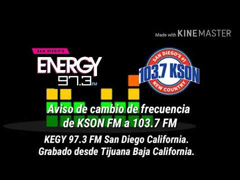 Transición DE KSON San Diego al 103.7 (97.3 FM)