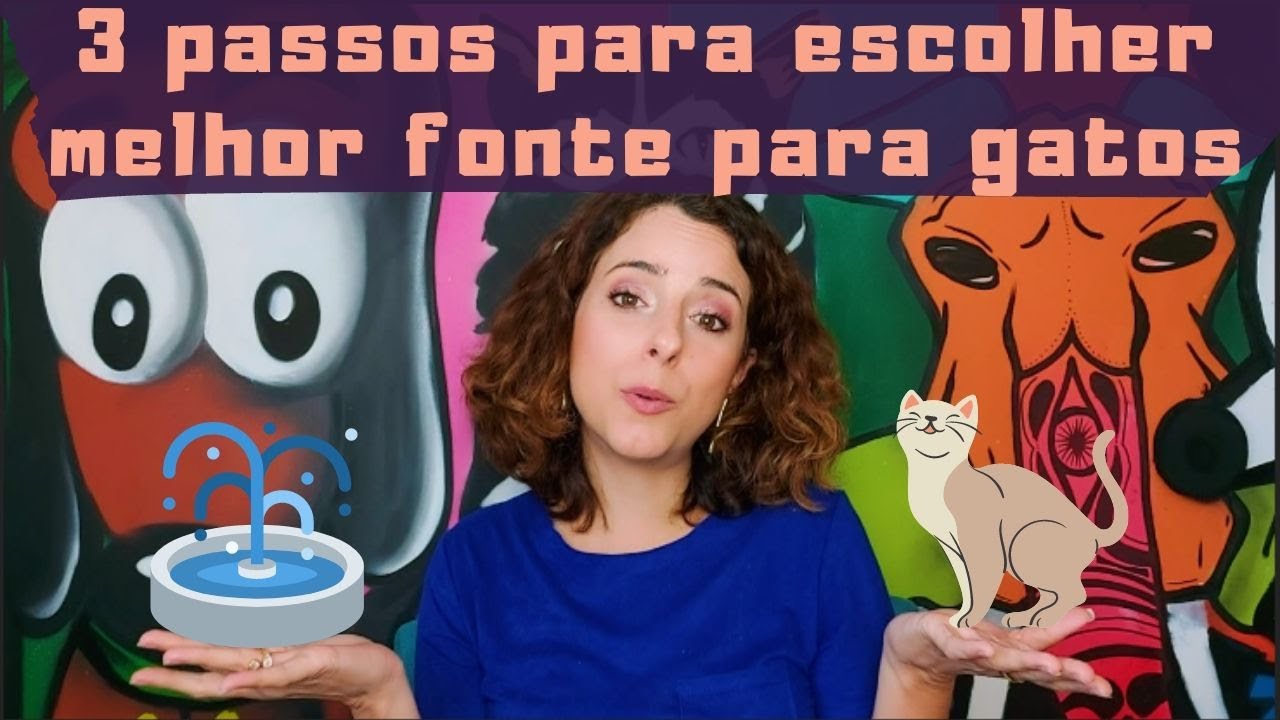 3 passos para escolher a melhor fonte de água para seu gato