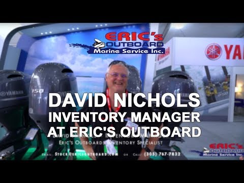 David Nichols, Inventory Manager at Eric's Outboard in Miami, Florida