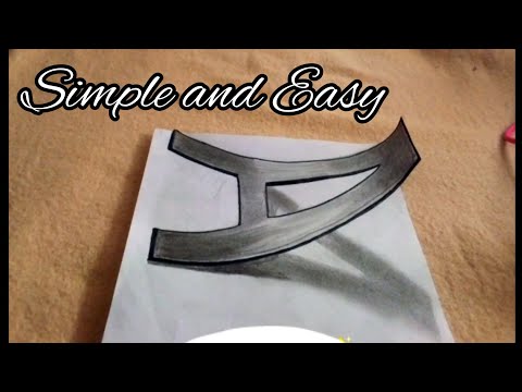 How to Drawing 3D Floating Letter A || Anamorphic illusion by Experience creativity
