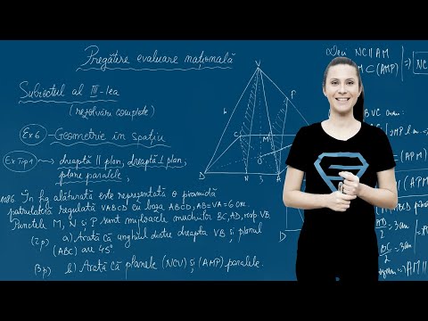 Plane paralele. Aplicații- Pregătire Evaluarea Națională - Clasa a VIII-a