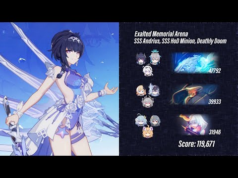 EX Memorial Arena - SSS Andrius, SSS HoD Minion , Doom (119,671 Pts)