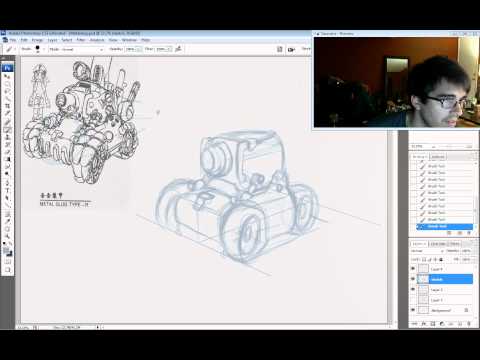 The KNKL Show Episode #42: How to draw mechanical objects in perspective!