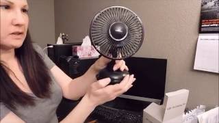 How to Cool Off a Warm Office - Portable Desk Fan Review