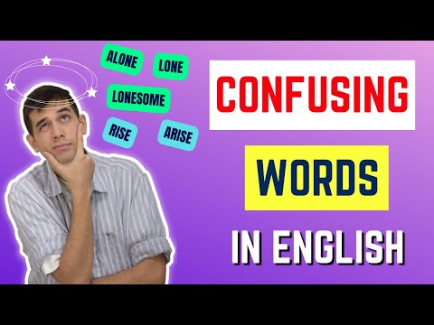 English Vocabulary: Confusing words in English