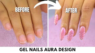 How to Do Upper form Aura Nails Design | Professional Tutorial