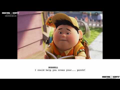 Classic Movie Scenes: UP (2009) // Russel Meets Mr. Fredrickson // Script-to-Screen