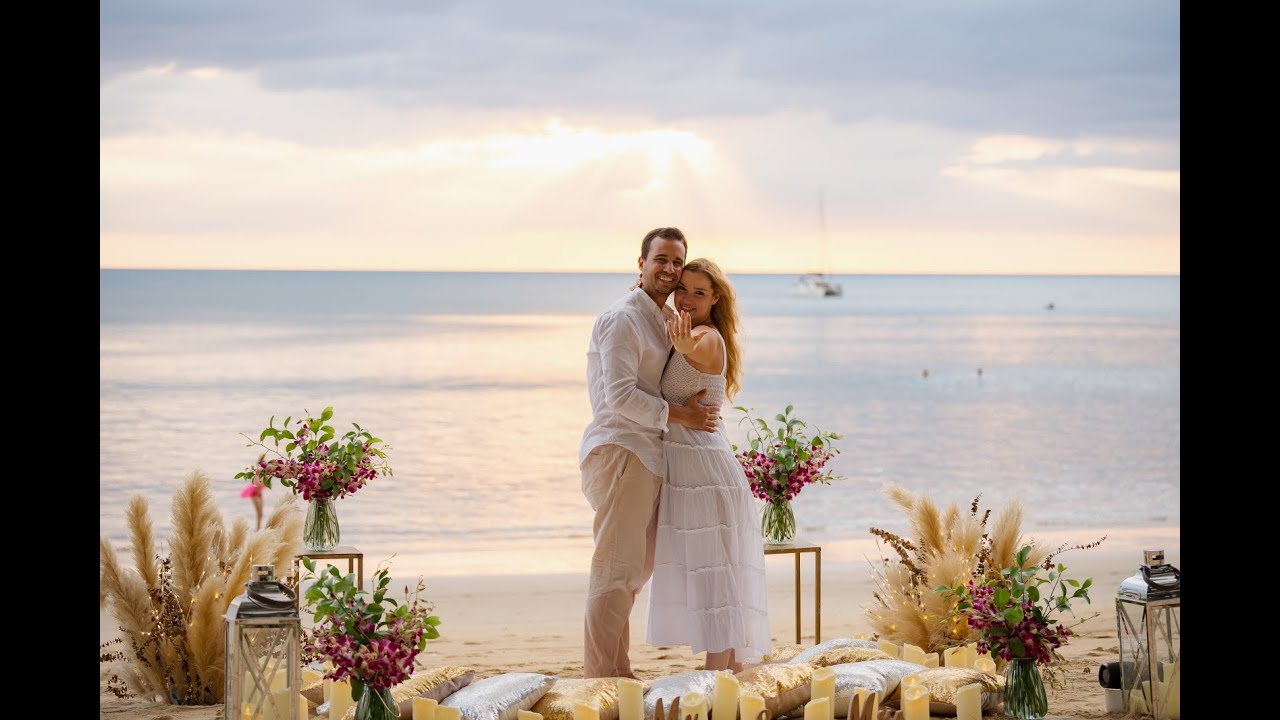 Amazing Beach Marriage Proposal in Phuket by BESPOKE EXPERIENCES THAILAND
