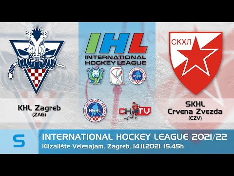 IHL 2021/22 Seniori - KHL Zagreb vs SKHL Crvena Zvezda