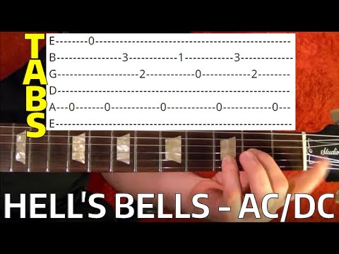 Hell's Bells by AC'DC - Guitar Lesson With Tabs Video