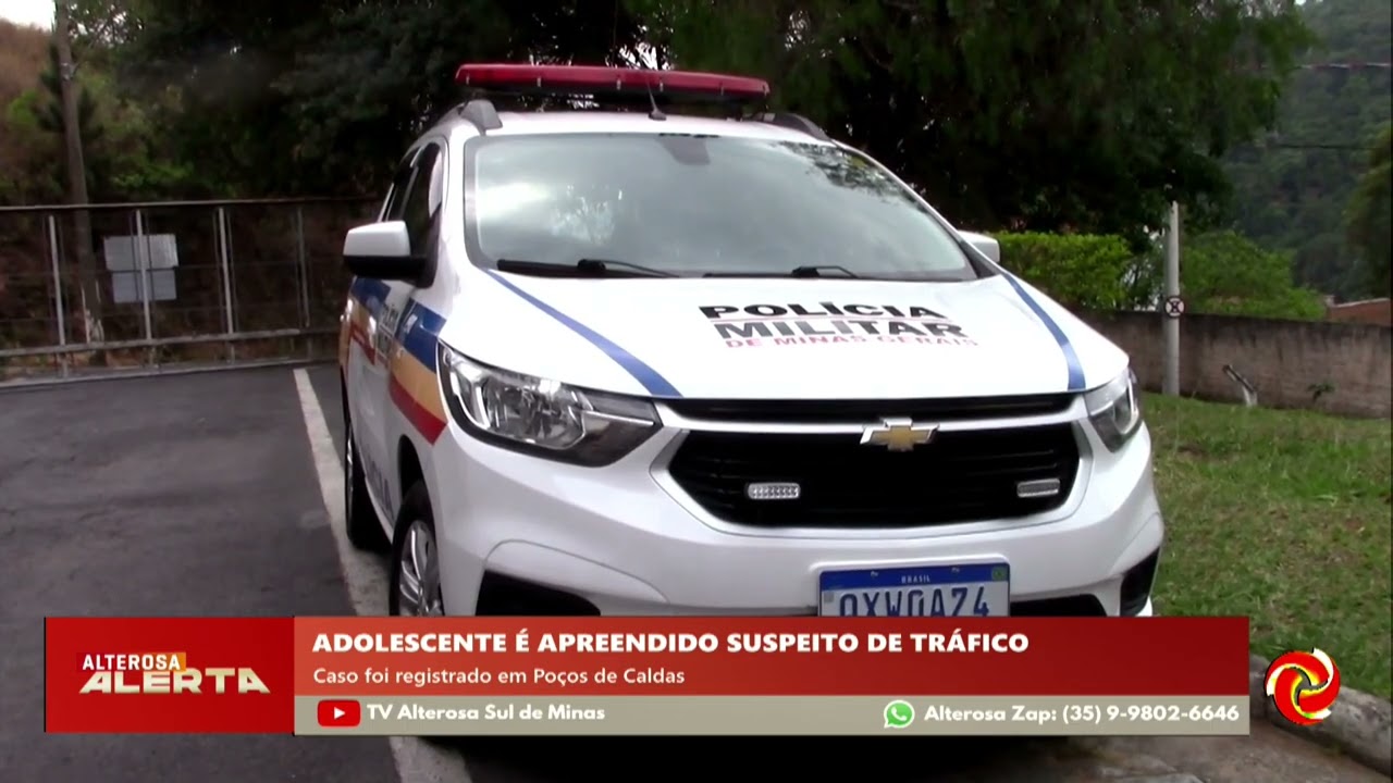 Adolescente é apreendido por suspeita de tráfico em Poços de Caldas
