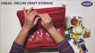 CA610 Deluxe Craft Storage | Yazzii Craft Bags | Multi-purpose Craft Organizers