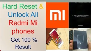 How To Unlock Redmi Note 4 Forgotten Pin/password/ Pattern in xiaomi smartphone 🔥🔥
