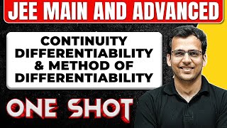 CONTINUITY & METHOD OF DIFFERENTIABILITY in 1 Shot: All Concepts & PYQs Covered| JEE Main & Advanced