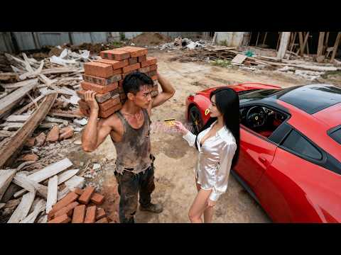 搬磚小伙的汗不小心甩到美女總裁的胸上！沒想到潔癖的她竟瞬間愛上小夥上桿子求嫁，原來小夥竟是隱世龍主，一句話改變美女總裁破產命運帶她登頂巔峰#搬砖小子是大佬