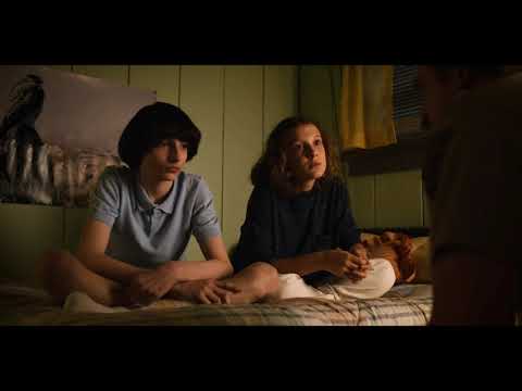 Hopper awkward chat with Eleven and Mike