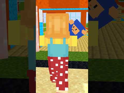 POCOYO Y SU PRIMER DIA DE ESCUELA #shorts #minecraft  #smilingcritters #sprunki #poppyplaytime4