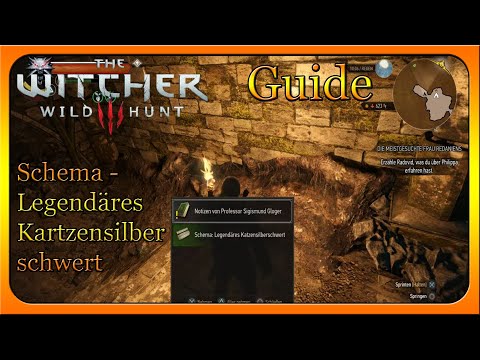 The Witcher3 Wild Hunt (Todesmarch) - Schema Legendäres katzensilberschwert(Full HD)(German) PS4 Pro