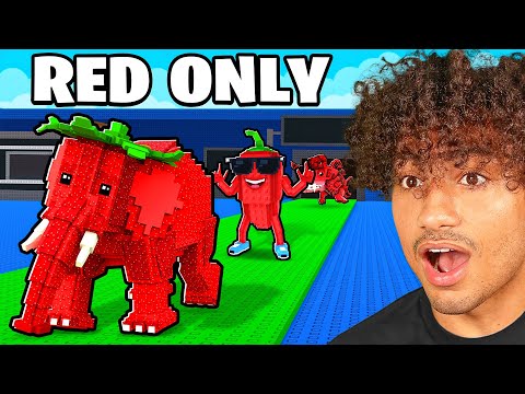 $0 To $1 TRILLION With RED ONLY Brainrots In Steal A Brainrot..