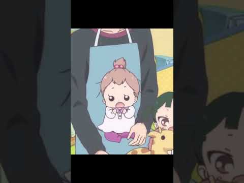 Midori Chan’s first word is…. | Gakuen Babysitters #shorts #anime #cute