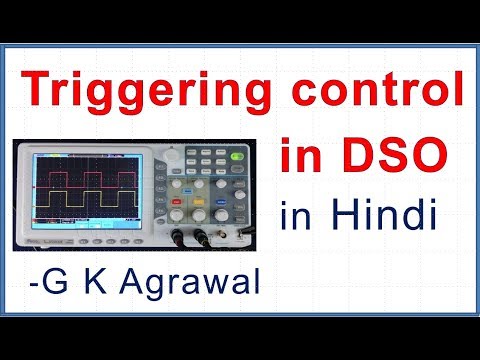 Oscilloscope use, Triggering control, in Hindi Video