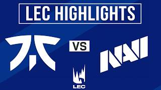 FNC vs NAVI ALL GAMES Highlights | LEC 2026 Summer Split | Fnatic vs Natus Vincere