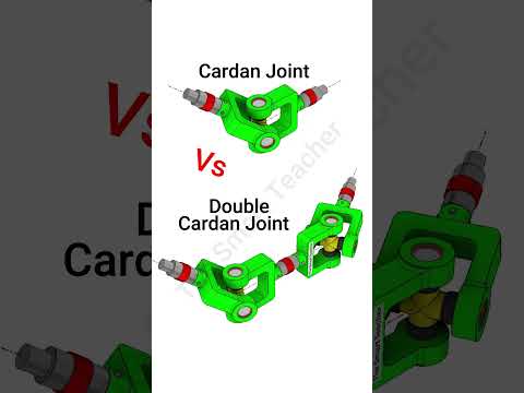 Cardan Joint vs Double Cardan Joint | #universaljoint #mechanicalengineering #diy #engineeringbasics